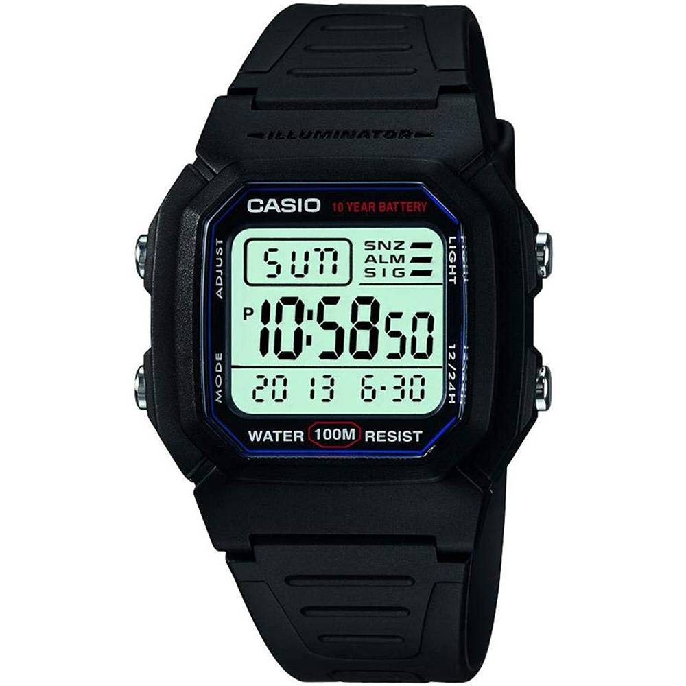 Casio Men's W800H-1AV Classic Sport Watch with Black Band
