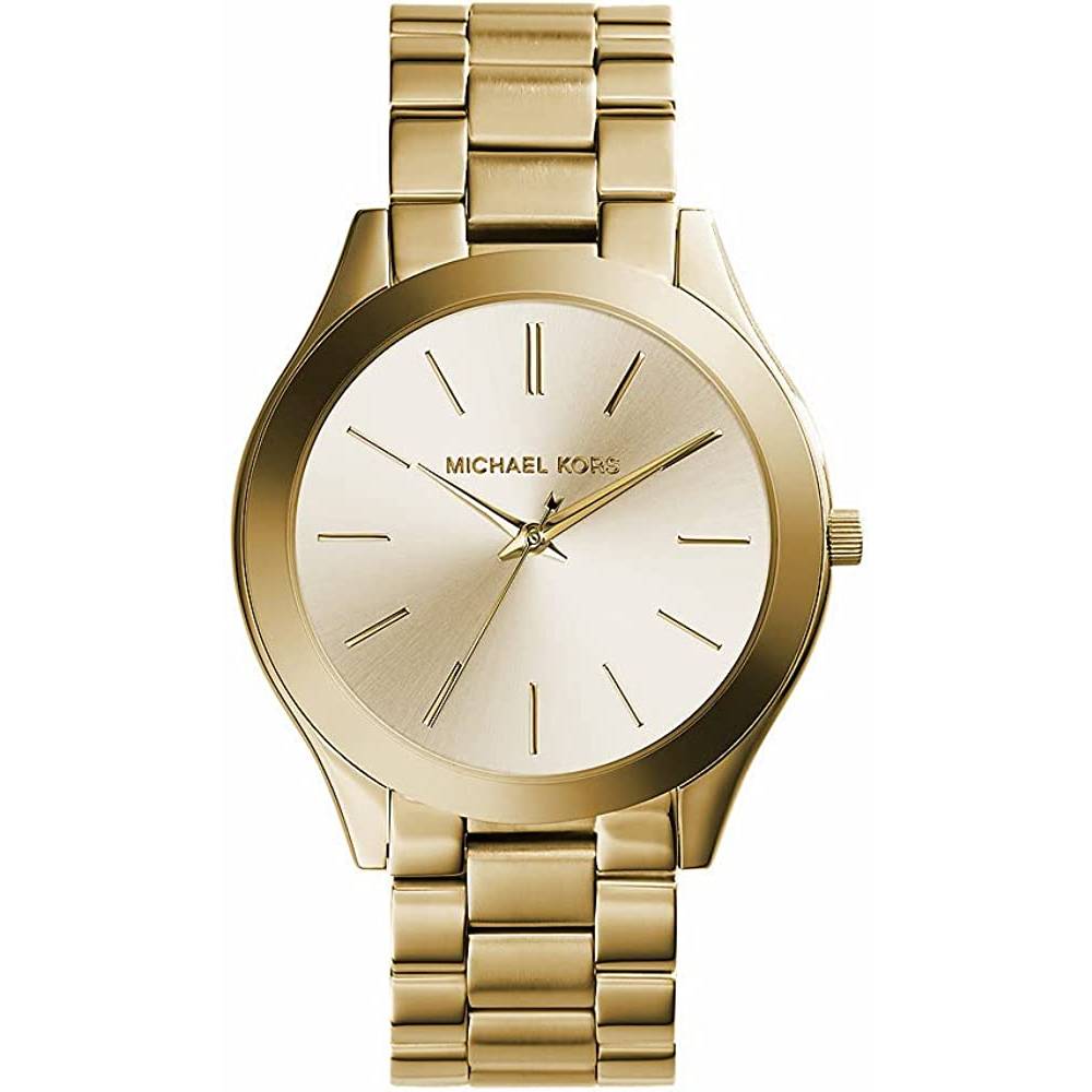 Michael Kors Women's Slim Runway Three-Hand Stainless Steel Quartz Watch - GT