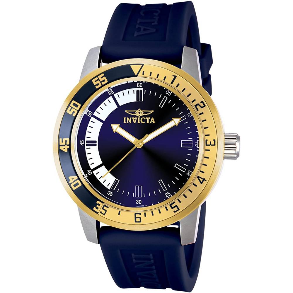 Invicta Men's 12847 Specialty Blue Dial Blue Polyurethane Watch