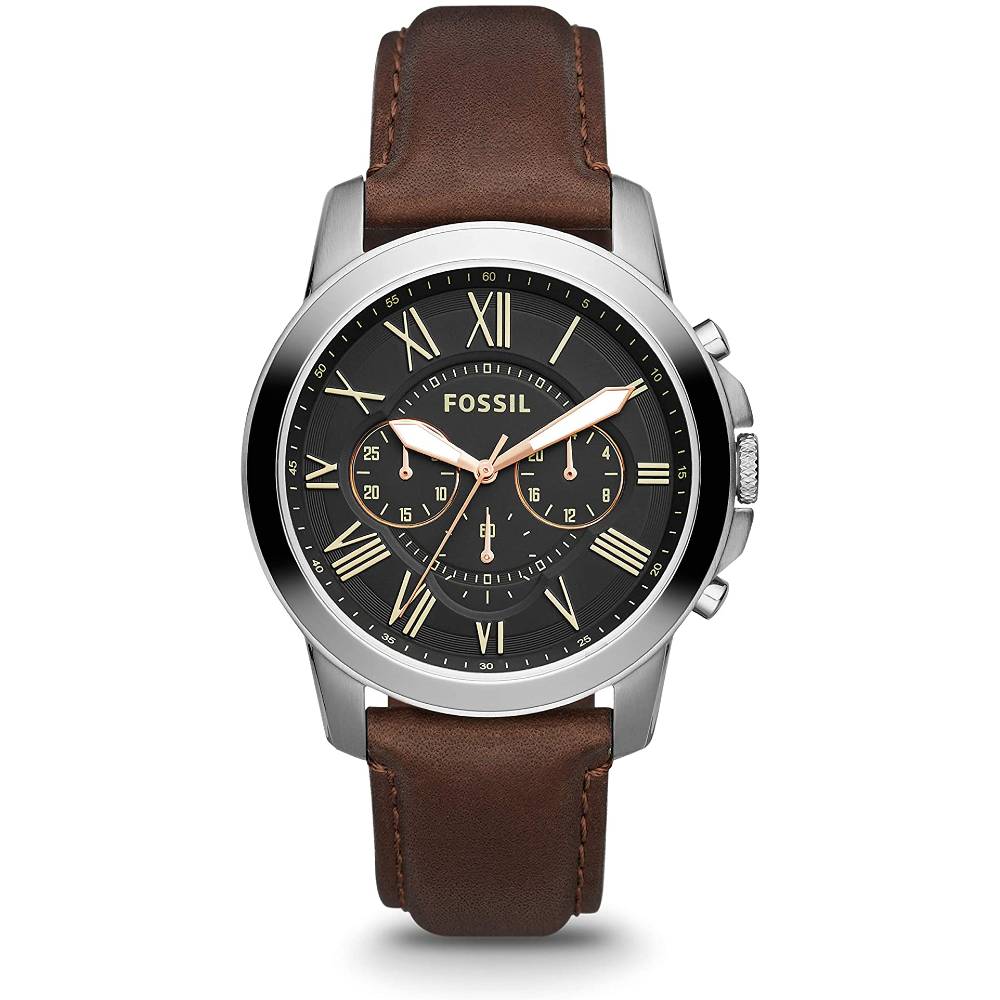 Fossil Men's Grant Stainless Steel Quartz Chronograph Watch | Multiple Colors - BR