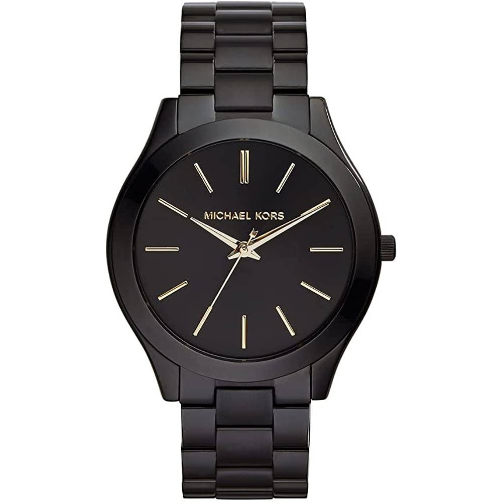 Michael Kors Women's Slim Runway Three-Hand Stainless Steel Quartz Watch - BG