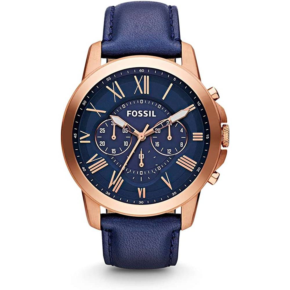 Fossil Men's Grant Stainless Steel Quartz Chronograph Watch | Multiple Colors - BLROG