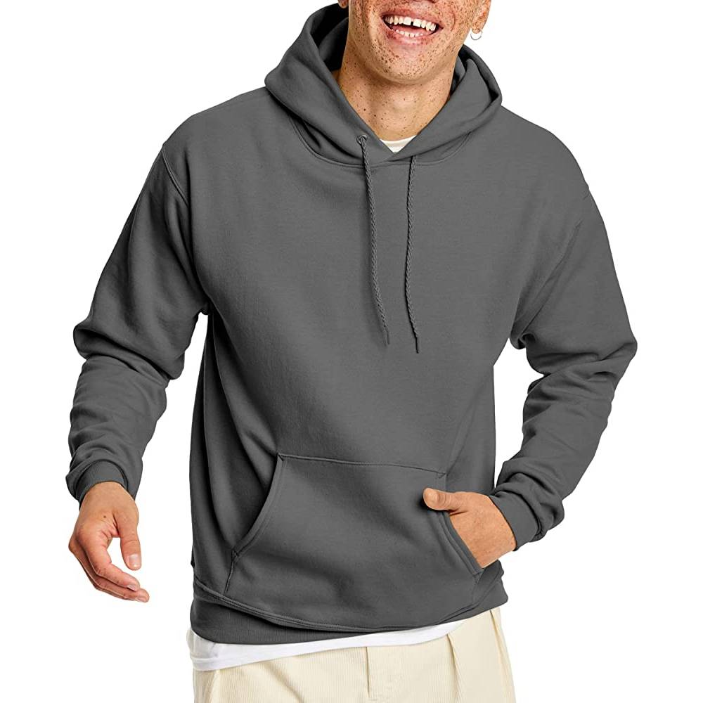Hanes Men's Sweatshirt, EcoSmart Fleece Hoodie, Cotton-Blend Fleece Hooded Sweatshirt, Plush Fleece Pullover Hoodie | Multiple Colors - SGR
