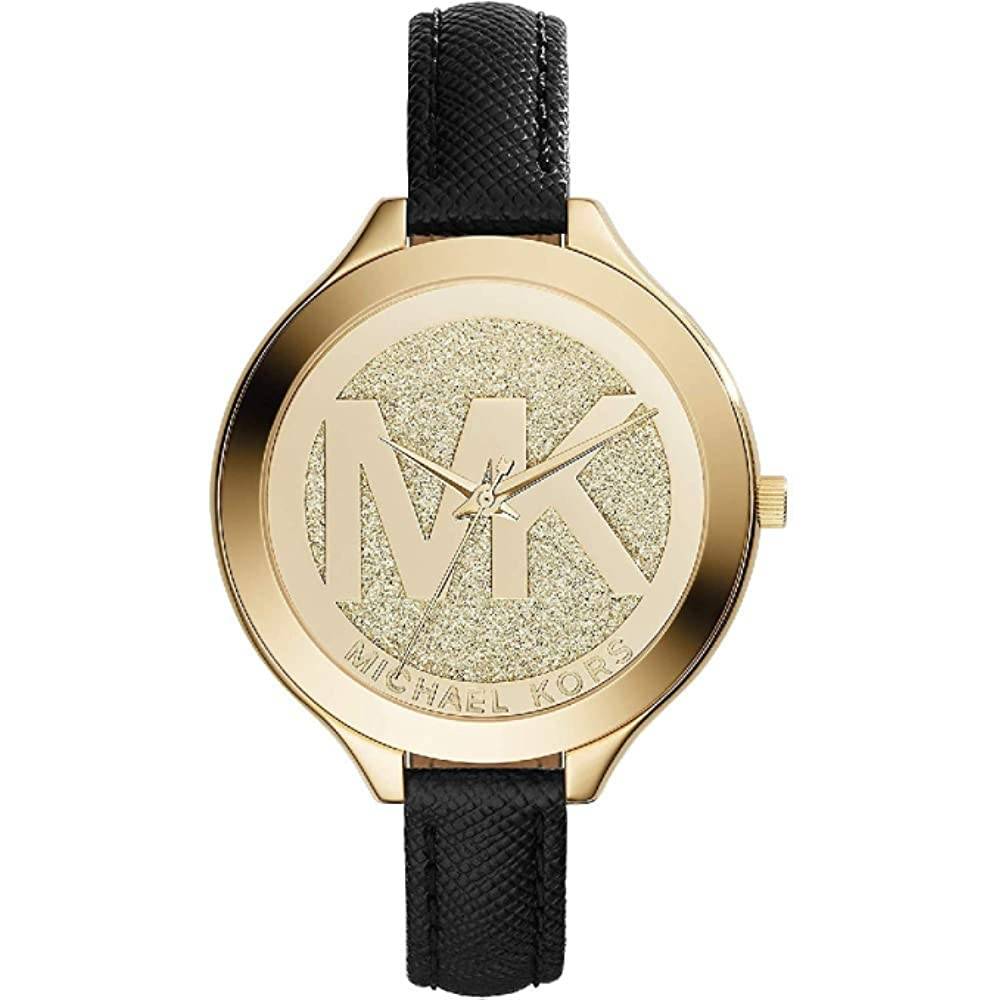 Michael Kors Women's Slim Runway Three-Hand Stainless Steel Quartz Watch - GB