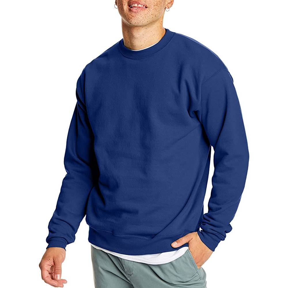Hanes Men's Sweatshirt, EcoSmart Fleece Crewneck Sweatshirt, Cotton-Blend Fleece Sweatshirt, Plush Fleece Pullover Sweatshirt - DR
