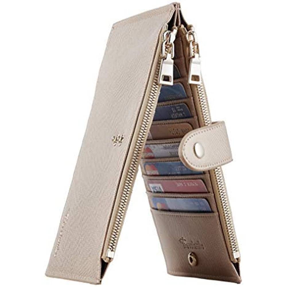 Travelambo Womens Walllet RFID Blocking Bifold Multi Card Case Wallet with Zipper Pocket | Multiple Colors and Sizes - ROG