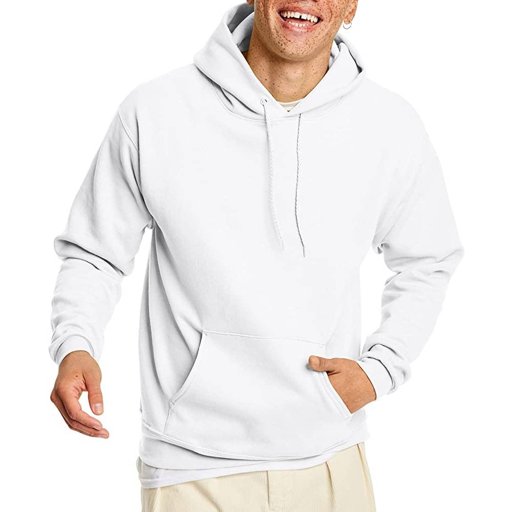 Hanes Men's Sweatshirt, EcoSmart Fleece Hoodie, Cotton-Blend Fleece Hooded Sweatshirt, Plush Fleece Pullover Hoodie | Multiple Colors - WH