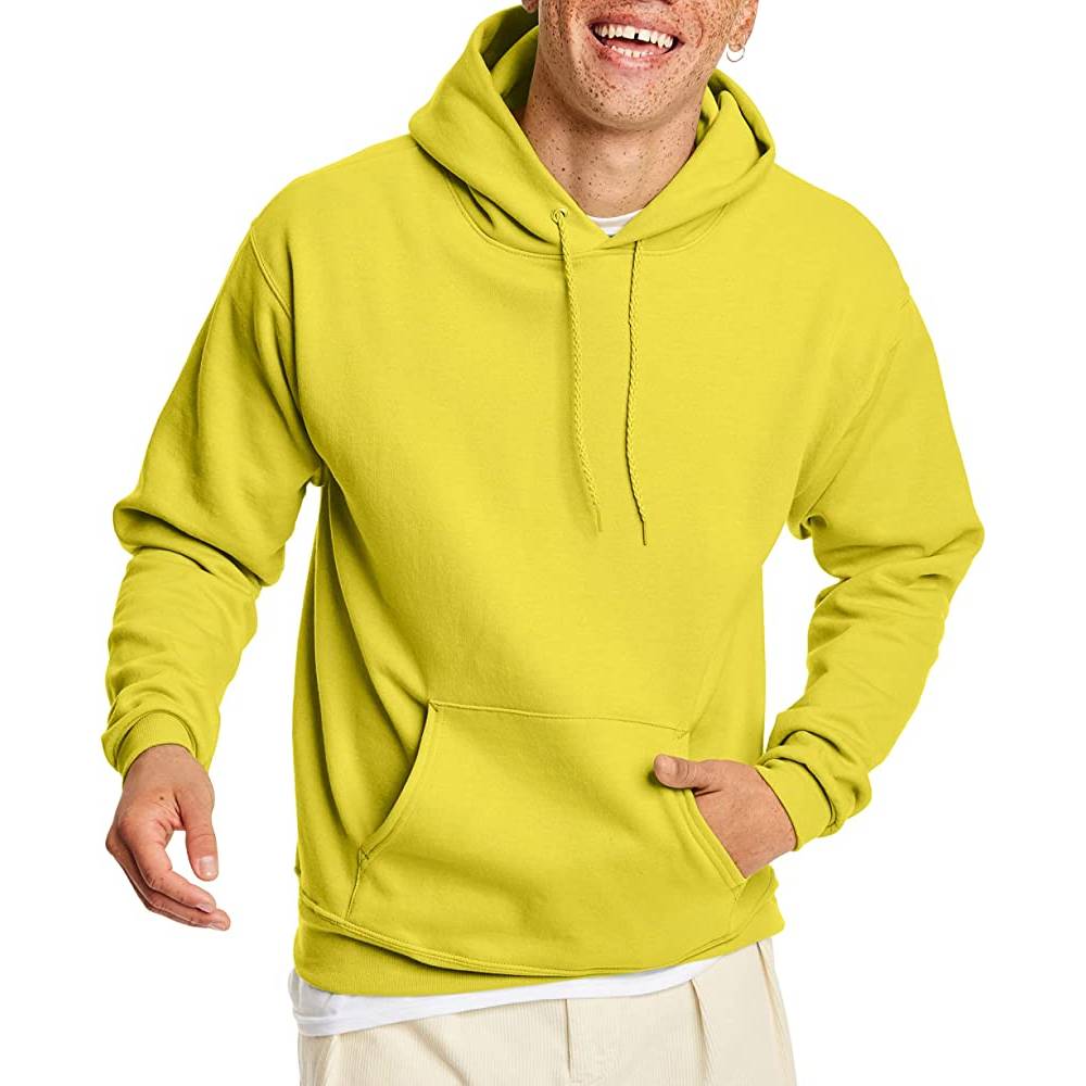 Hanes Men's Sweatshirt, EcoSmart Fleece Hoodie, Cotton-Blend Fleece Hooded Sweatshirt, Plush Fleece Pullover Hoodie | Multiple Colors - Y