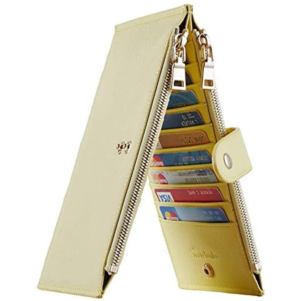Travelambo Womens Walllet RFID Blocking Bifold Multi Card Case Wallet with Zipper Pocket | Multiple Colors and Sizes - GY