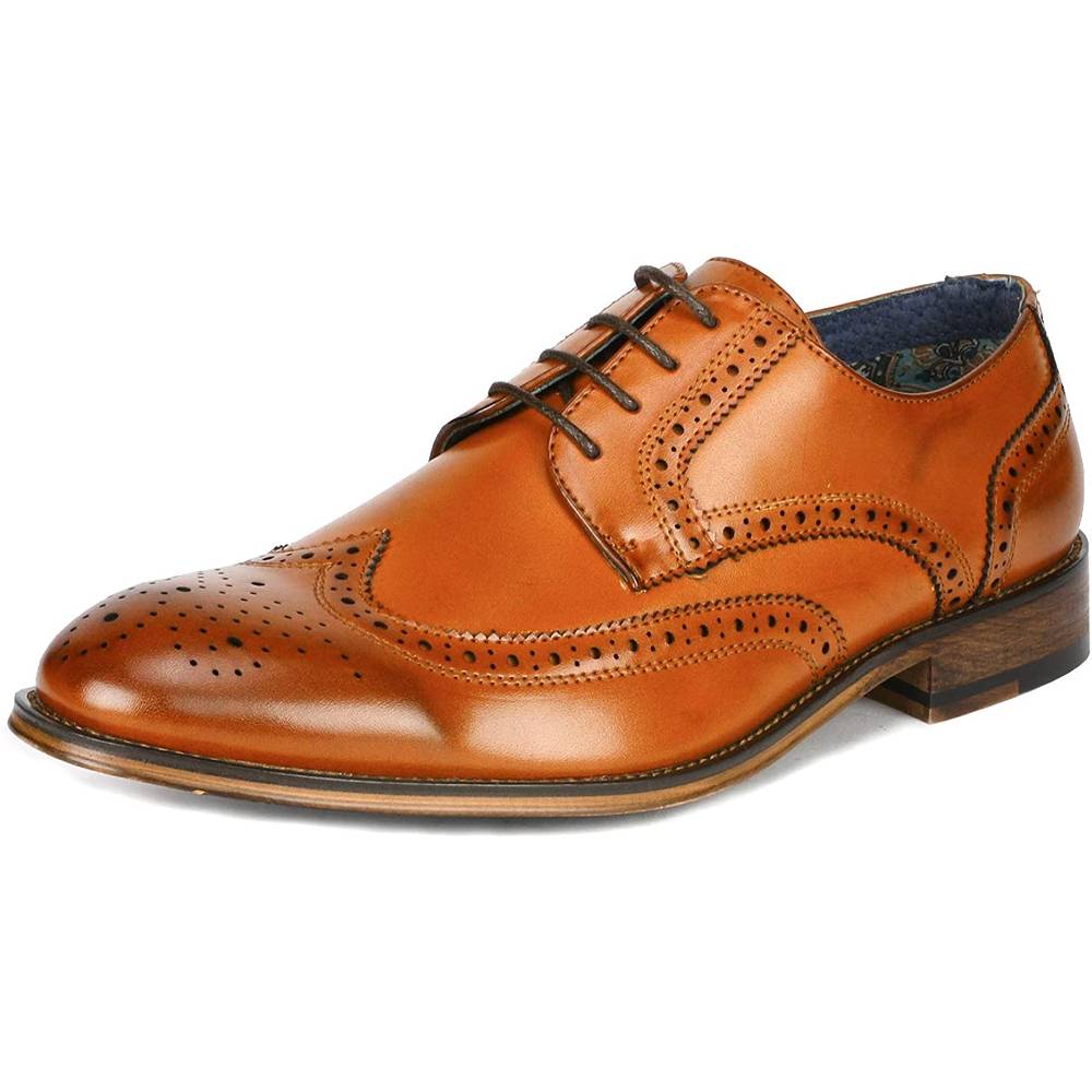 Bruno Marc Men's Leather Lined Dress Oxfords Shoes | Multiple Colors - BR