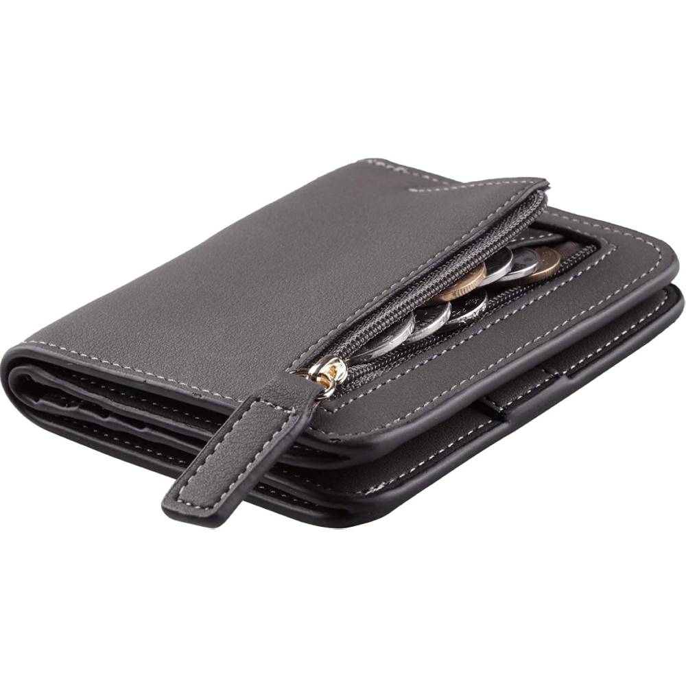 Toughergun Womens Rfid Blocking Small Compact Bifold Luxury Genuine Leather Pocket Wallet Ladies Mini Purse with ID Window | Multiple Colors and Sizes - RGD
