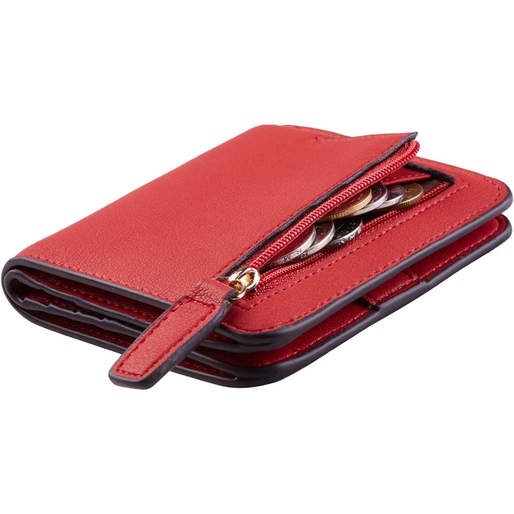Toughergun Womens Rfid Blocking Small Compact Bifold Luxury Genuine Leather Pocket Wallet Ladies Mini Purse with ID Window | Multiple Colors and Sizes - RRC