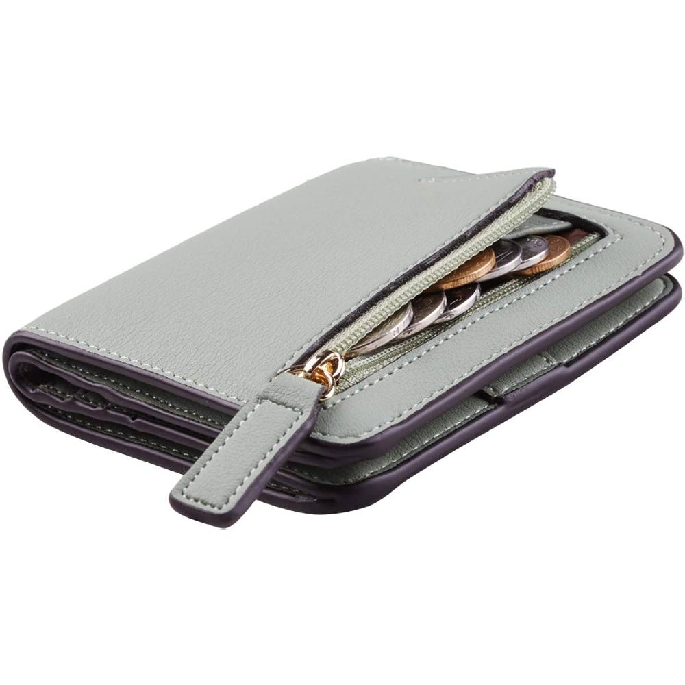 Toughergun Womens Rfid Blocking Small Compact Bifold Luxury Genuine Leather Pocket Wallet Ladies Mini Purse with ID Window | Multiple Colors and Sizes - CWR