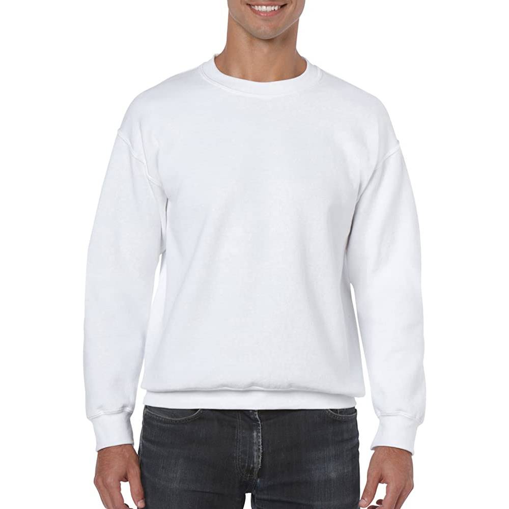 Gildan Adult Fleece Crewneck Sweatshirt, Style G18000 | Multiple Colors and Sizes - Wh