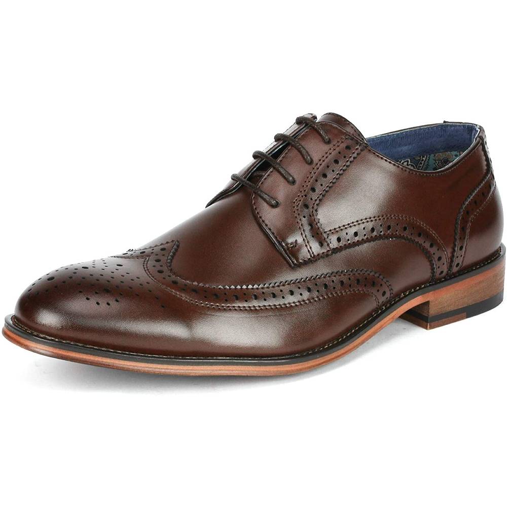 Bruno Marc Men's Leather Lined Dress Oxfords Shoes | Multiple Colors - DBR