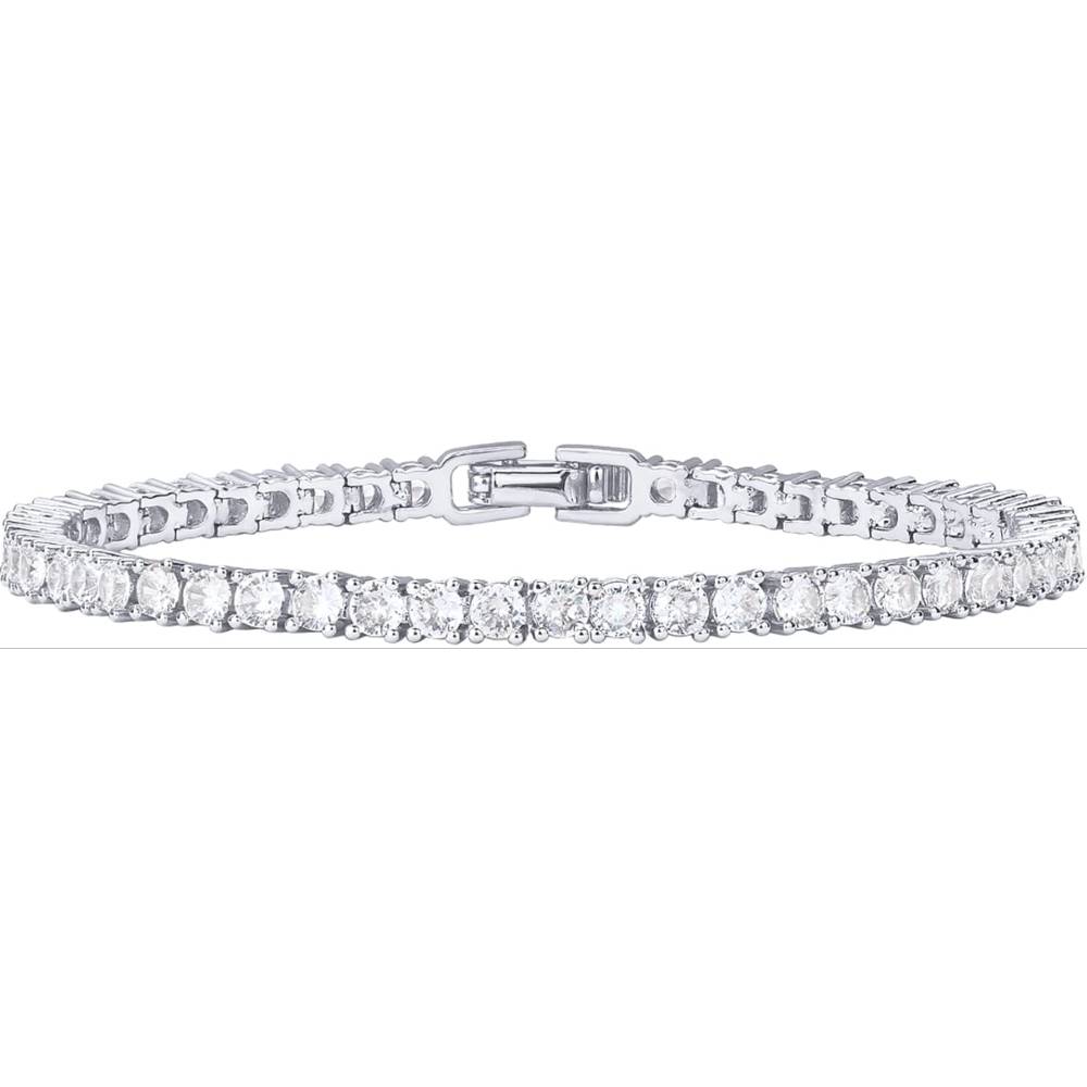 PAVOI 14K Gold Plated 3mm Cubic Zirconia Classic Tennis Bracelet | Gold Bracelets for Women | Size 6.5-7.5 Inch | Multiple Colors and Sizes - WP
