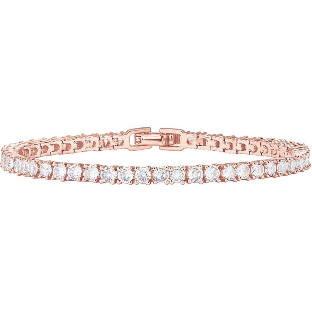 PAVOI 14K Gold Plated 3mm Cubic Zirconia Classic Tennis Bracelet | Gold Bracelets for Women | Size 6.5-7.5 Inch | Multiple Colors and Sizes - RP