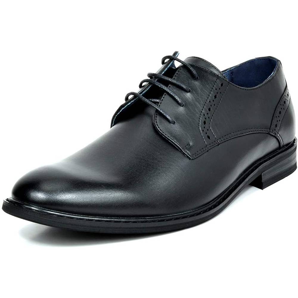 Bruno Marc Men's Leather Lined Dress Oxfords Shoes | Multiple Colors - B
