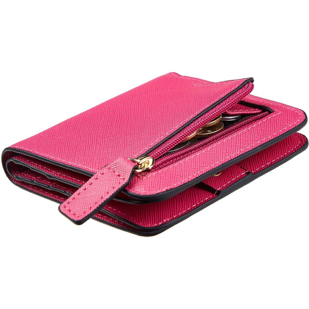 Toughergun Womens Rfid Blocking Small Compact Bifold Luxury Genuine Leather Pocket Wallet Ladies Mini Purse with ID Window | Multiple Colors and Sizes - CRR