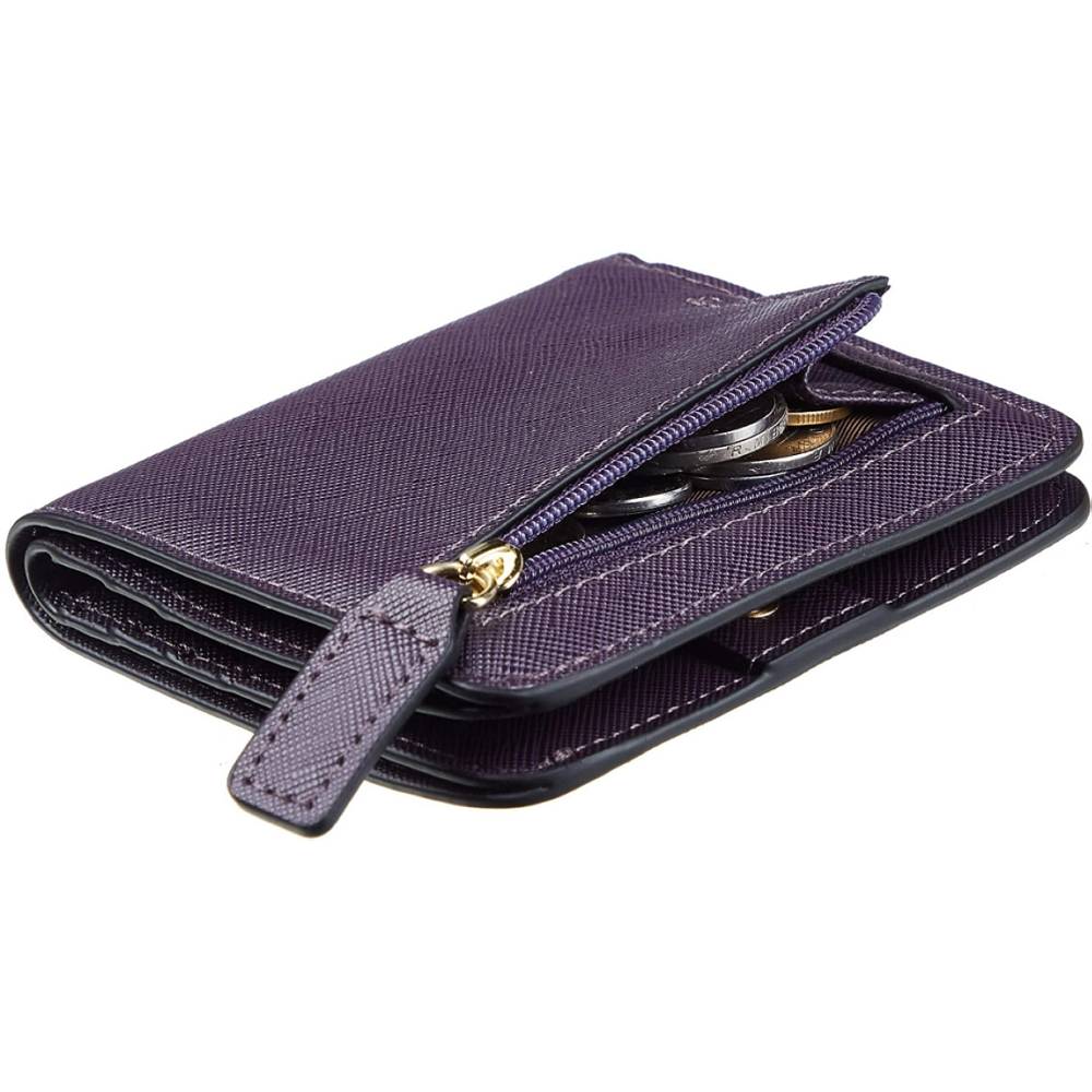 Toughergun Womens Rfid Blocking Small Compact Bifold Luxury Genuine Leather Pocket Wallet Ladies Mini Purse with ID Window | Multiple Colors and Sizes - CSP