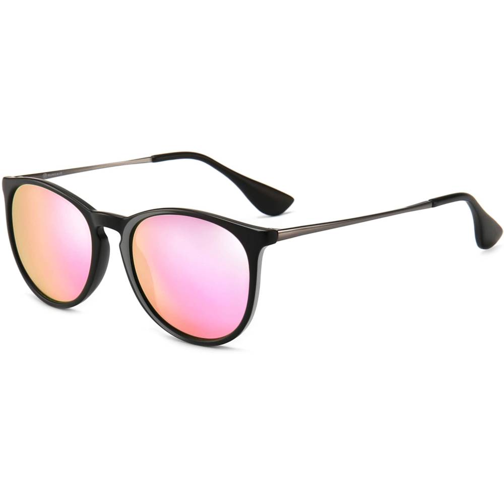 SUNGAIT Vintage Round Sunglasses for Women Men Classic Retro Designer Style | Multiple Colors - PSPIB