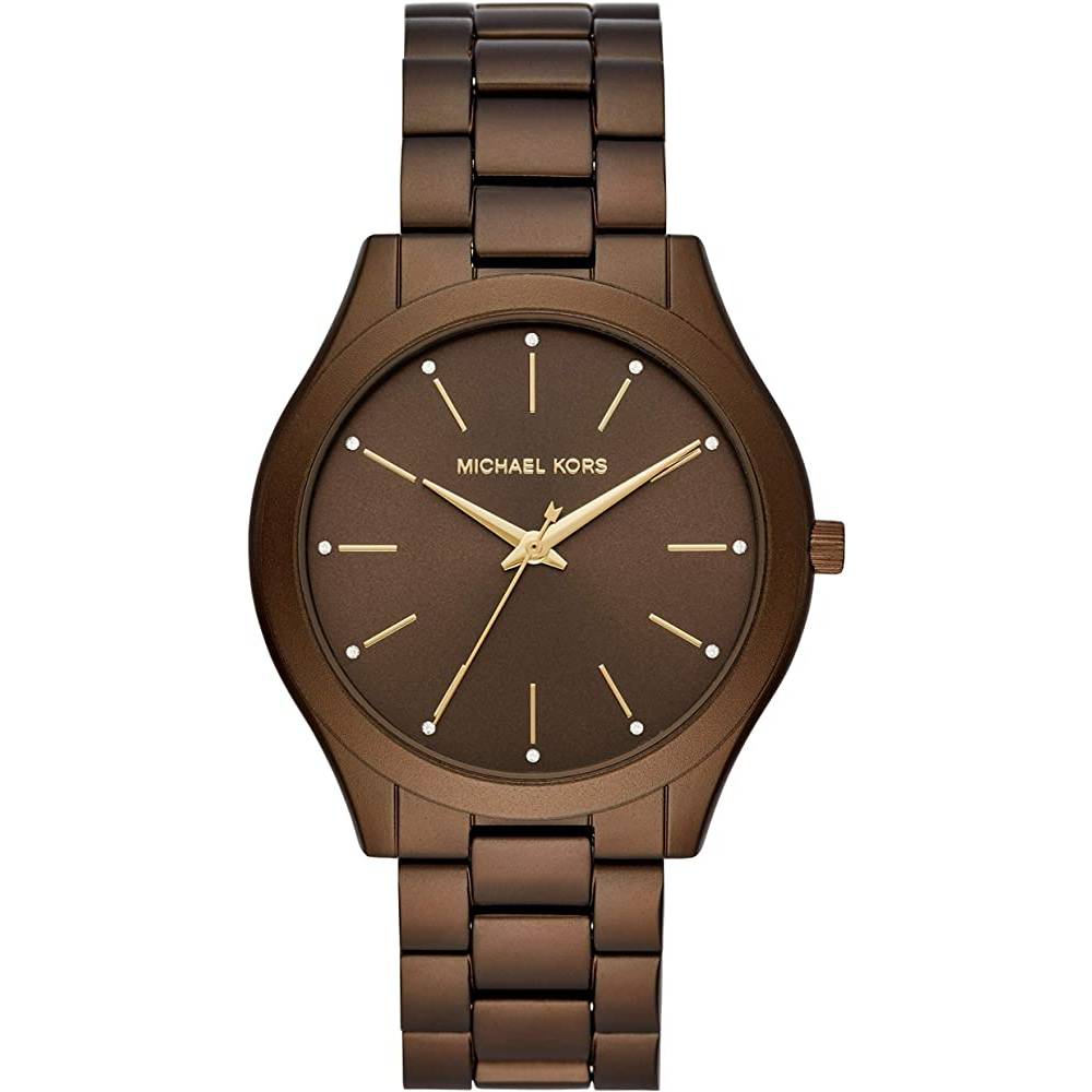 Michael Kors Women's Slim Runway Three-Hand Stainless Steel Quartz Watch - BG