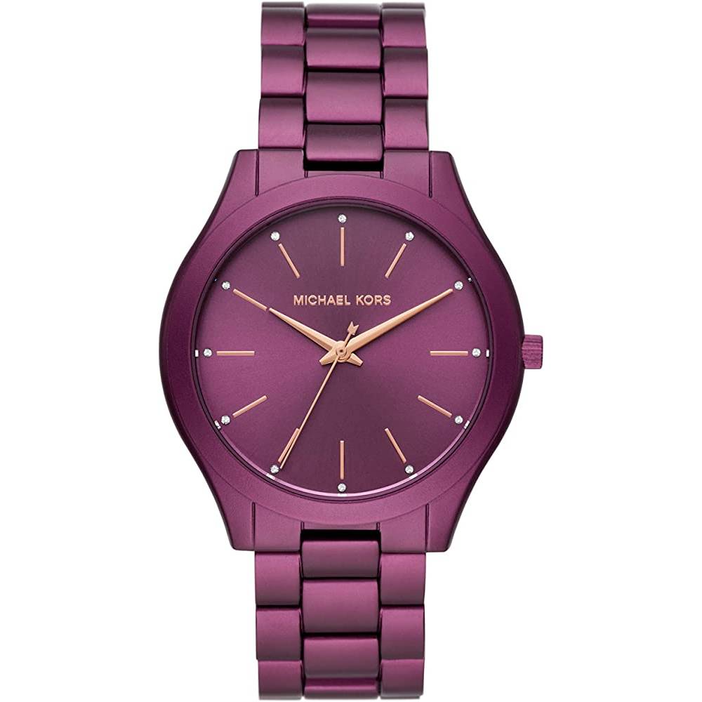 Michael Kors Women's Slim Runway Three-Hand Stainless Steel Quartz Watch - P