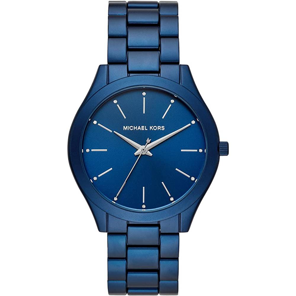 Michael Kors Women's Slim Runway Three-Hand Stainless Steel Quartz Watch - N