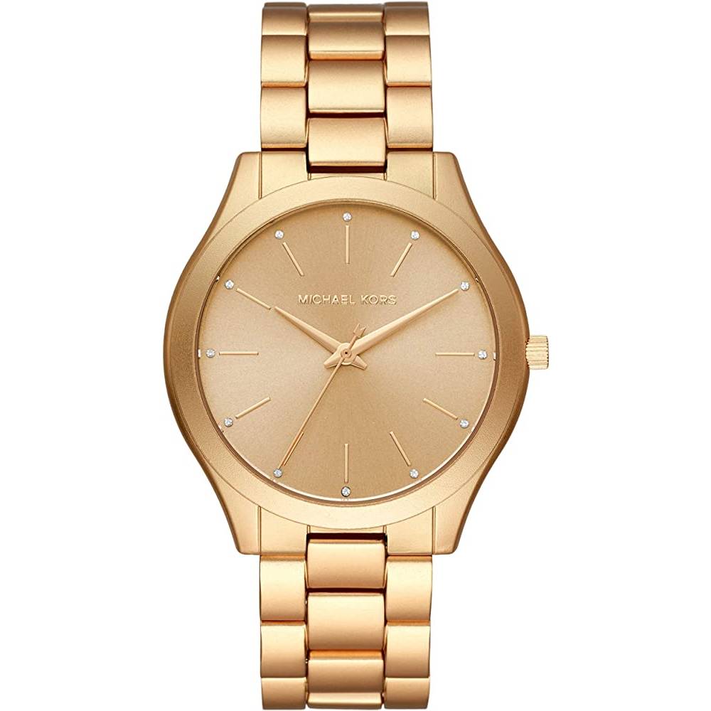 Michael Kors Women's Slim Runway Three-Hand Stainless Steel Quartz Watch - GS