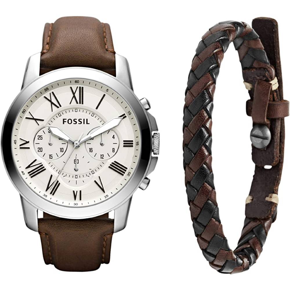 Fossil Men's Grant Stainless Steel Quartz Chronograph Watch - BRWB