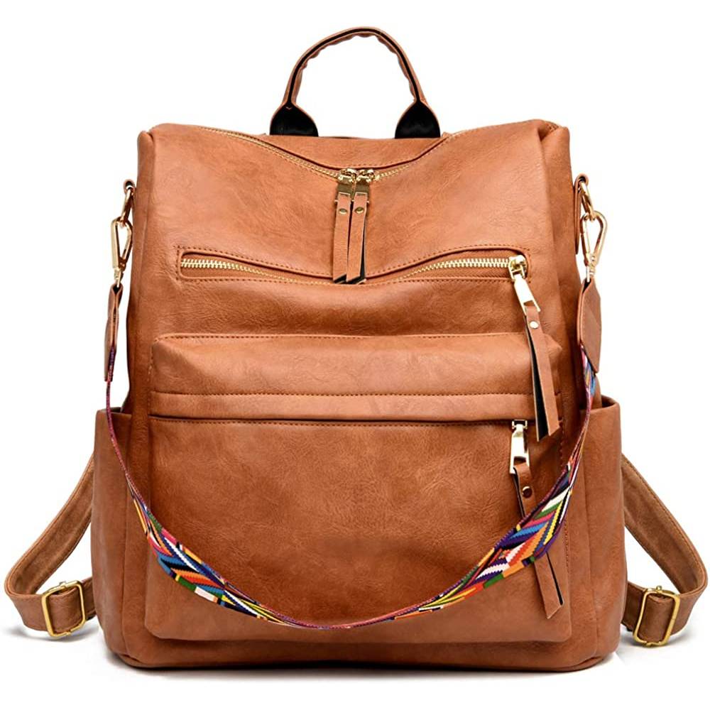 Women's Fashion Backpack Purses Multipurpose Design Handbags and Shoulder Bag PU Leather Travel bag | Multiple Colors - BR