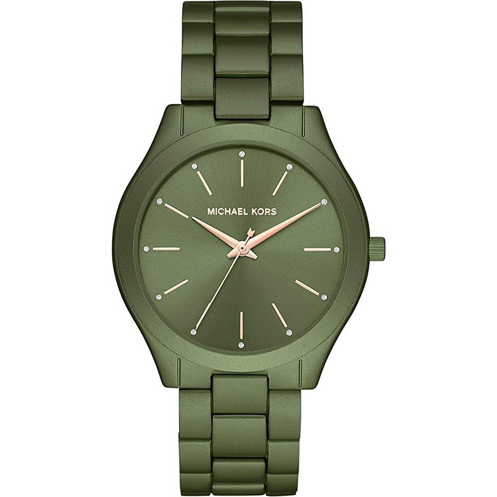 Michael Kors Women's Slim Runway Three-Hand Stainless Steel Quartz Watch - G