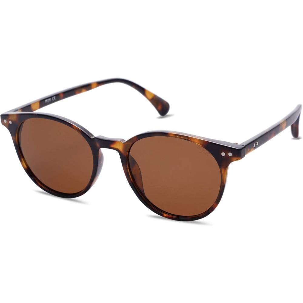 SOJOS Small Round Classic Polarized Sunglasses for Women Men Vintage Style UV400 Lens MAY SJ2113 | Multiple Colors - TBR