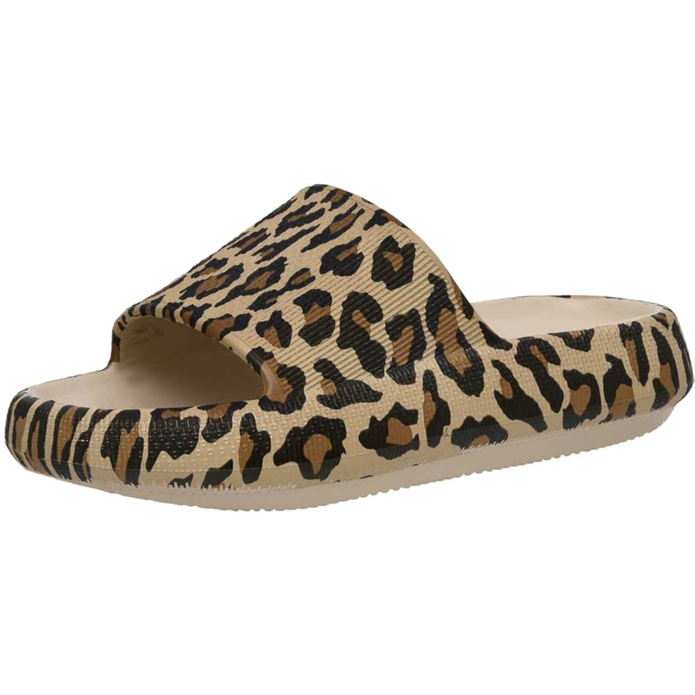 Cushionaire Women's Feather recovery slide sandals with +Comfort - L