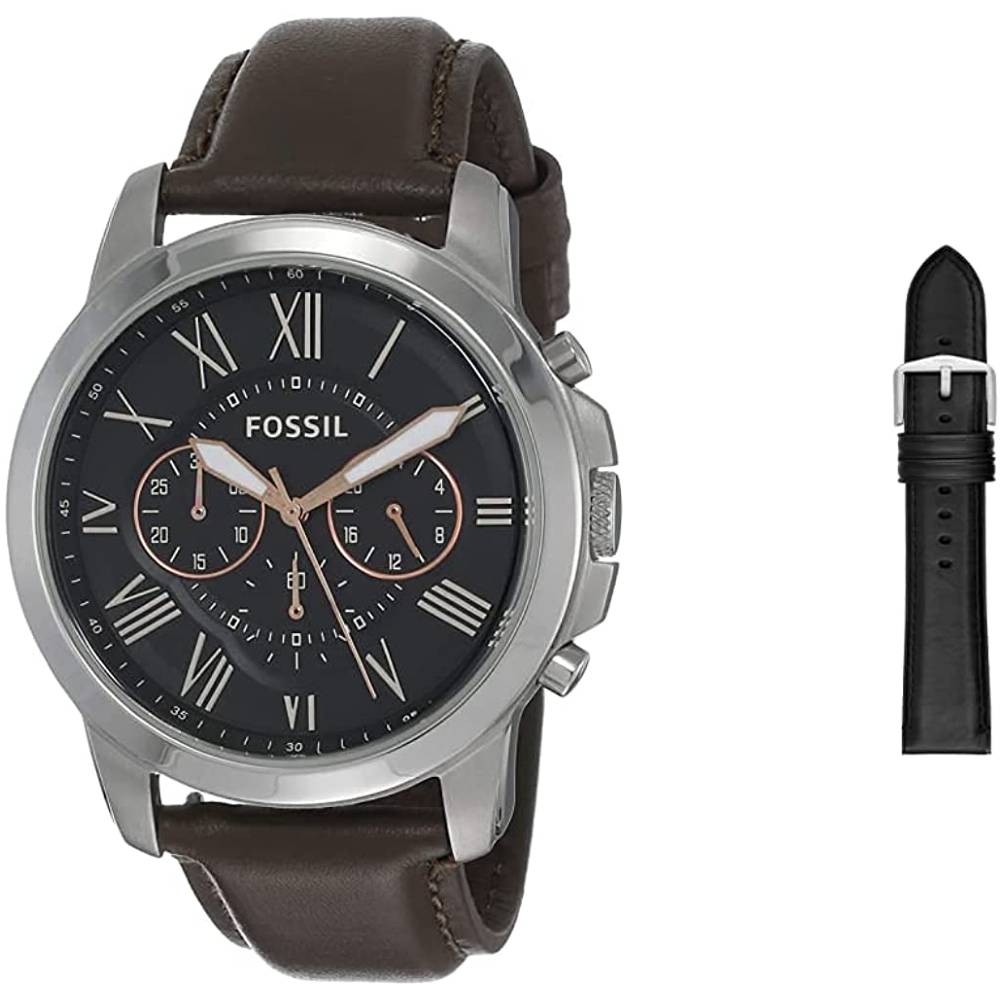 Fossil Men's Grant Stainless Steel Quartz Chronograph Watch - SBRBB