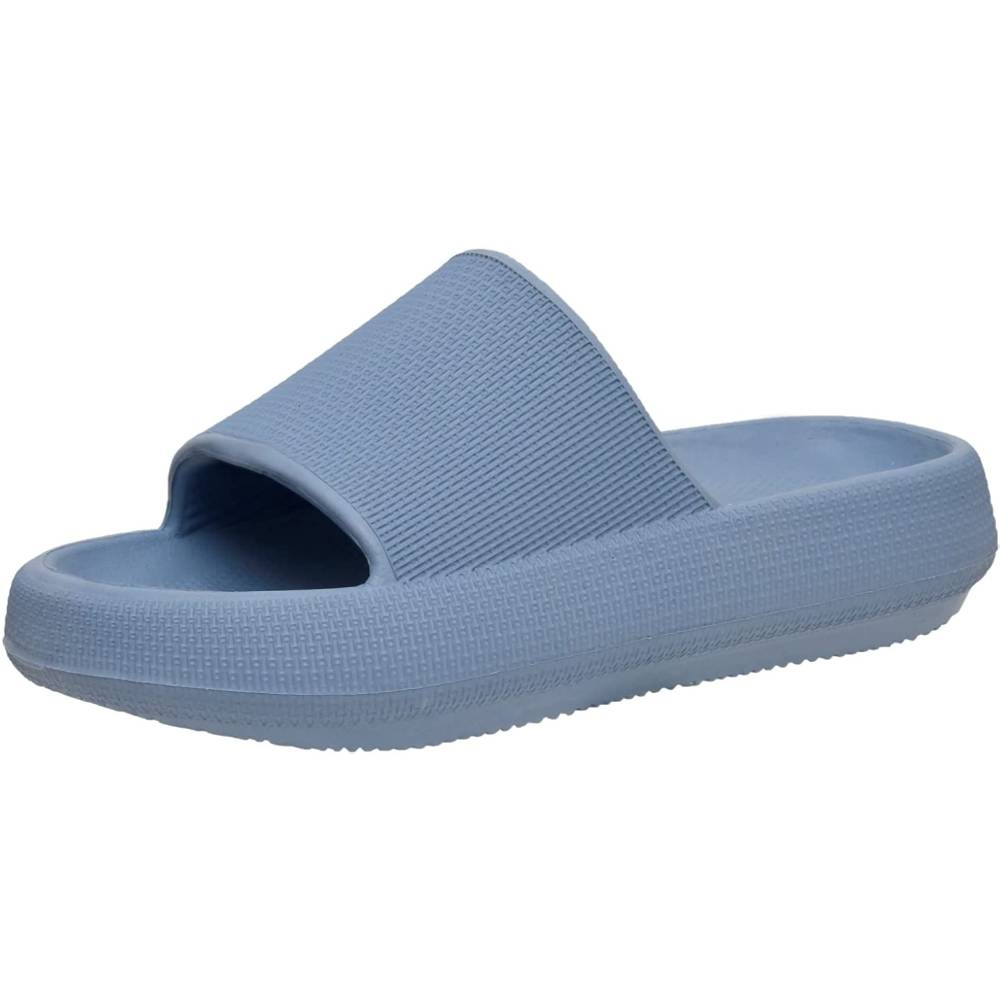 Cushionaire Women's Feather recovery slide sandals with +Comfort - BL
