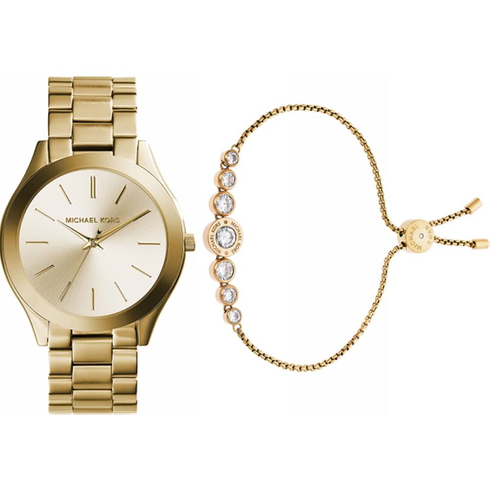 Michael Kors Women's Slim Runway Three-Hand Stainless Steel Quartz Watch - WB