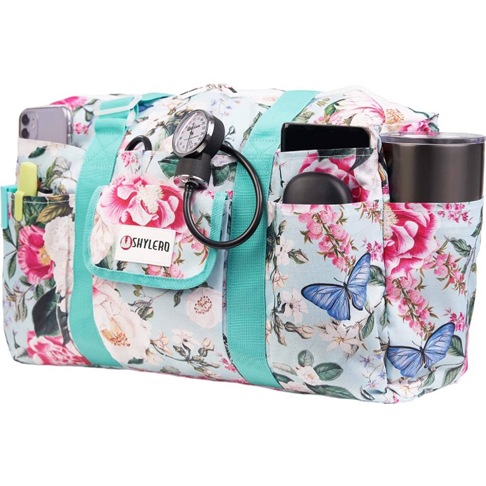 Nurse Bag and Utility Tote - 14 Outside and 7 Inside Pockets - Large and Waterproof Bag | Multiple Colors - BUPA