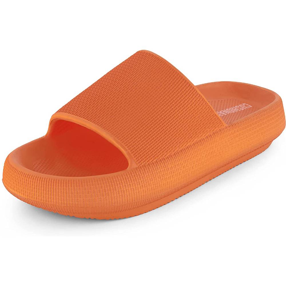 Cushionaire Women's Feather recovery slide sandals with +Comfort - TE