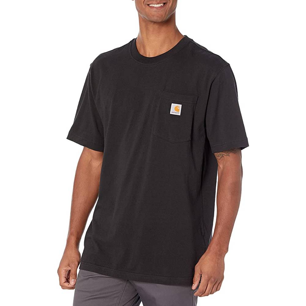 Carhartt Men's Loose Fit Heavyweight Short-Sleeve Pocket T-Shirt | Multiple Colors and Sizes - B