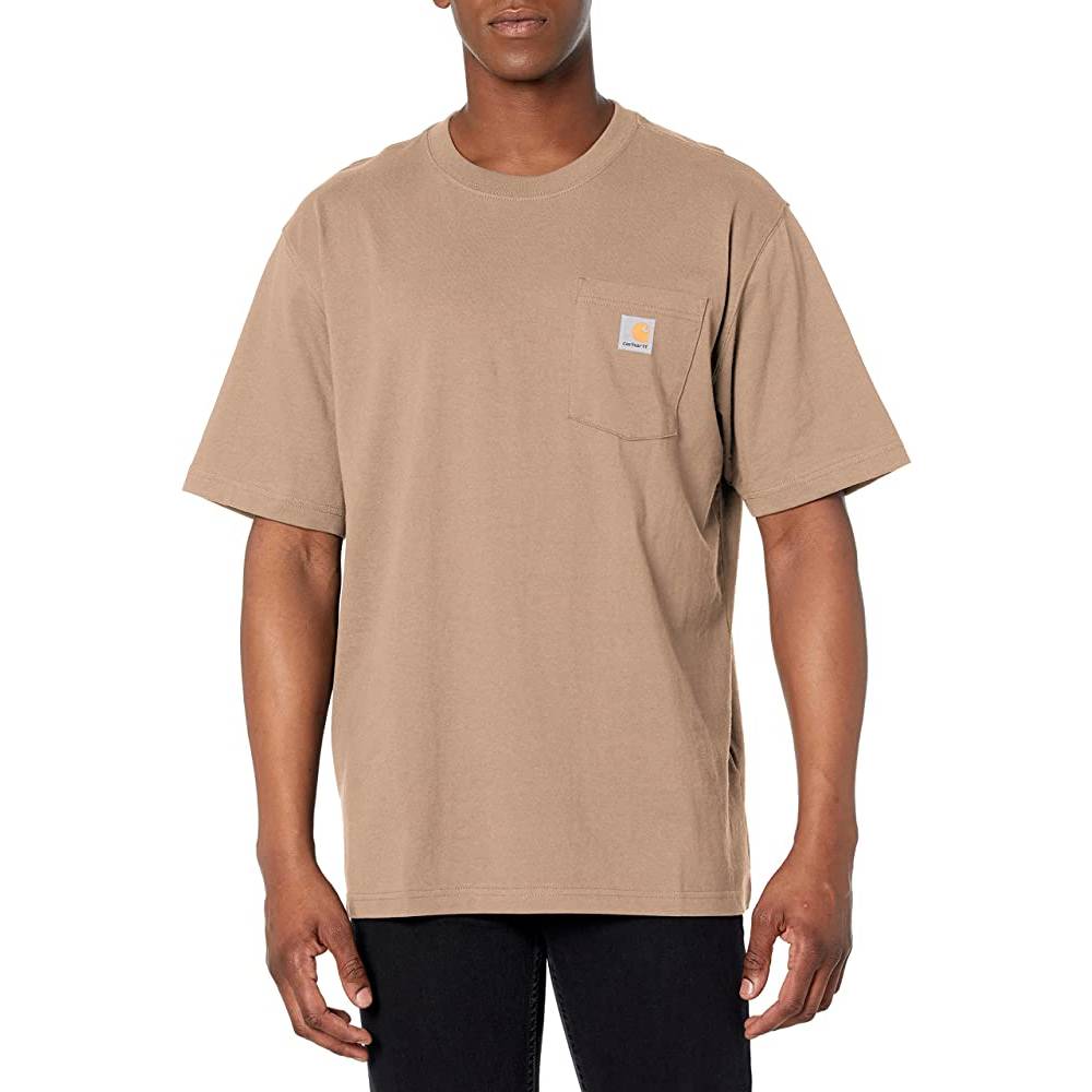 Carhartt Men's Loose Fit Heavyweight Short-Sleeve Pocket T-Shirt | Multiple Colors and Sizes - DES