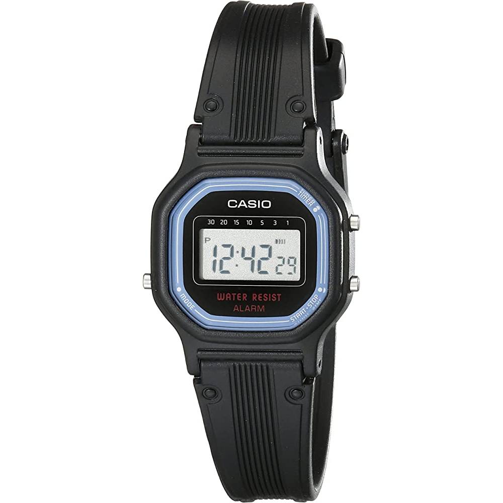 Casio Women's Vintage LA11WB-1 Sport Black Resin Band Watch - B