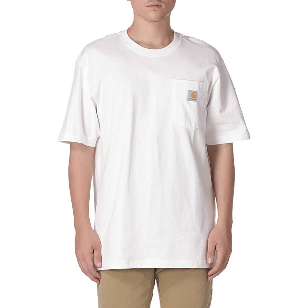 Carhartt Men's Loose Fit Heavyweight Short-Sleeve Pocket T-Shirt | Multiple Colors and Sizes - WH