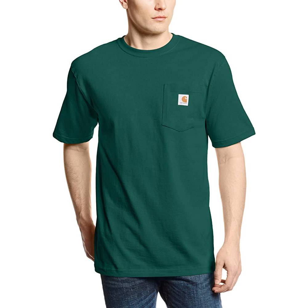 Carhartt Men's Loose Fit Heavyweight Short-Sleeve Pocket T-Shirt | Multiple Colors and Sizes - HG