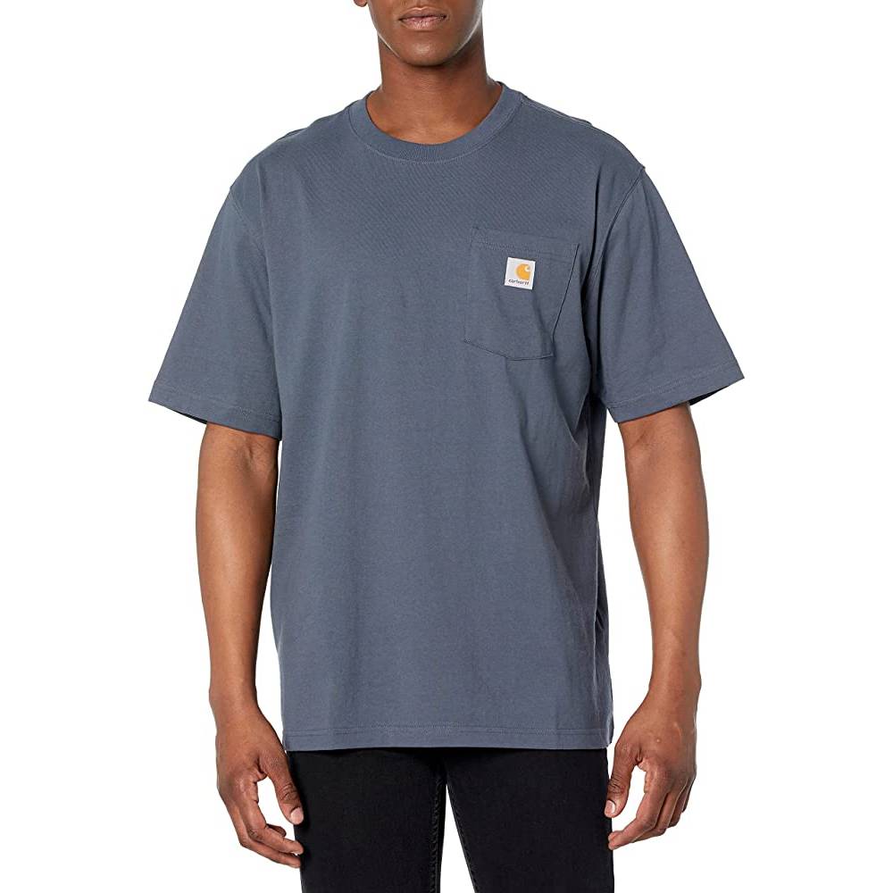 Carhartt Men's Loose Fit Heavyweight Short-Sleeve Pocket T-Shirt | Multiple Colors and Sizes - BS