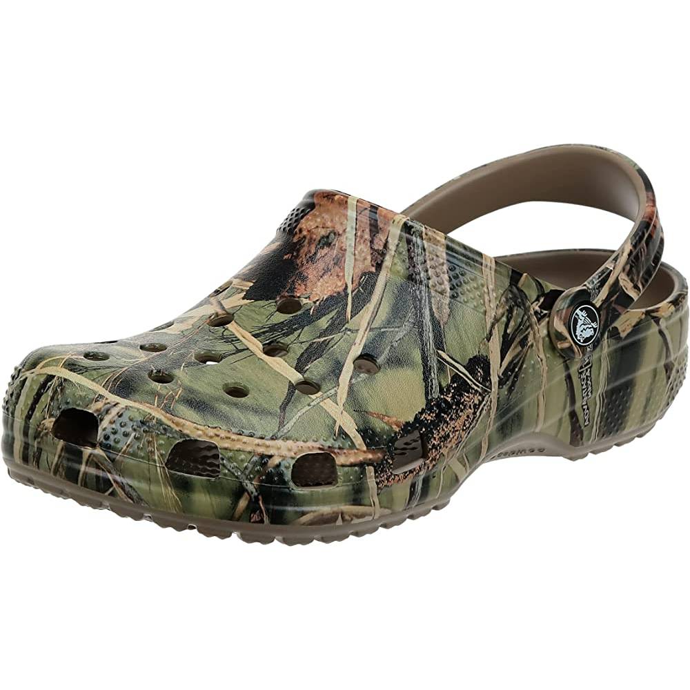 Crocs Men's and Women's Classic Realtree Clog | Camo Shoes | Multiple Colors and Sizes - KH