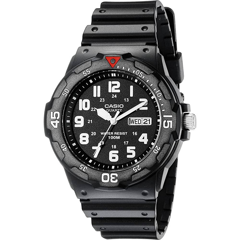 Casio EAW-MRW-200H-1BV Men's MRW200H-1BV Black Resin Dive Watch