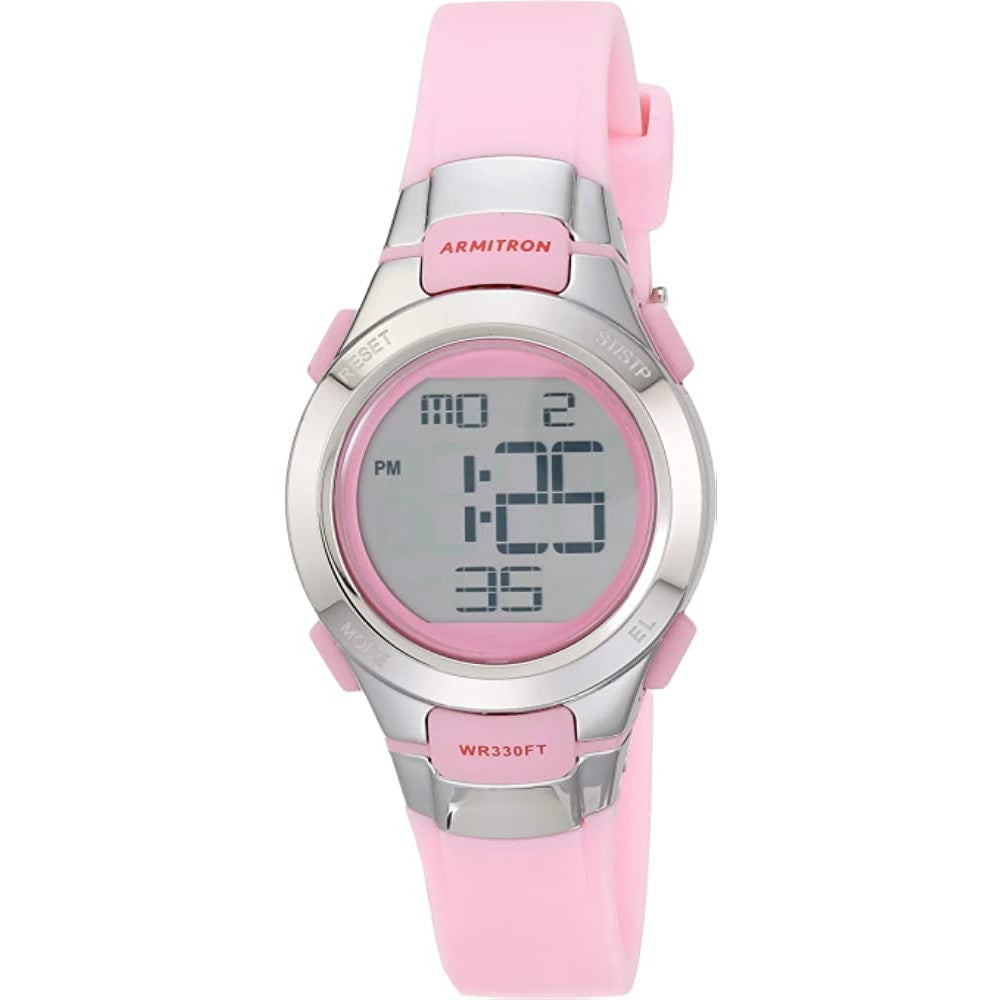 Armitron Sport Women's Digital Chronograph Resin Strap Watch, 45/7012 - RPKS