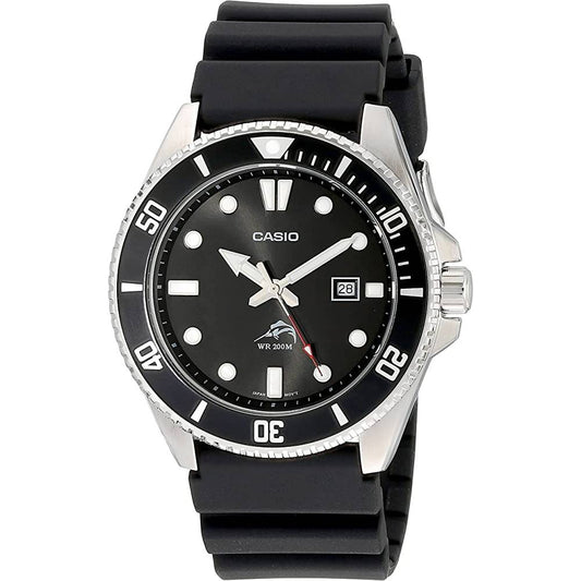 Casio Men's MDV106-1AV 200 M WR Black Dive Watch (MDV106-1A) | Multiple Colors - BS