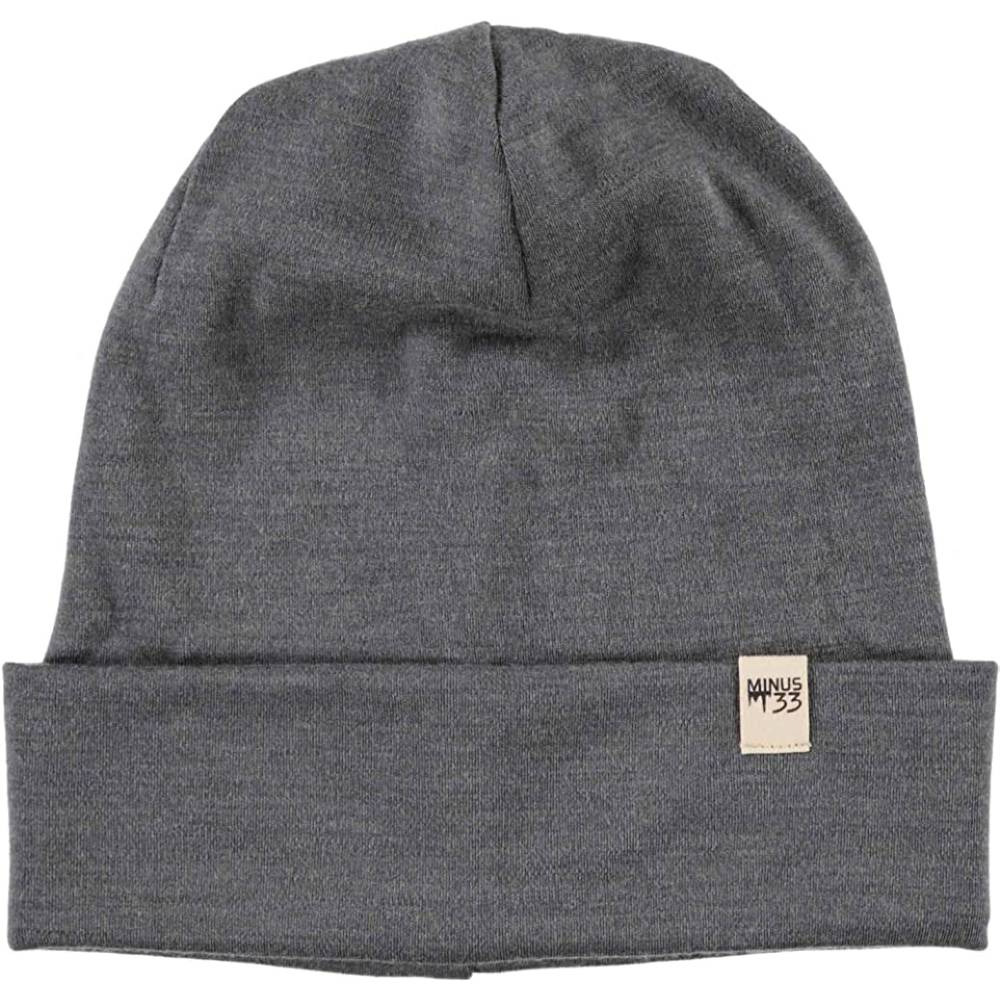 Minus33 Ridge Cuff Beanie - 100% Merino Wool - Warm Winter Hat | Multiple Colors - CHGR